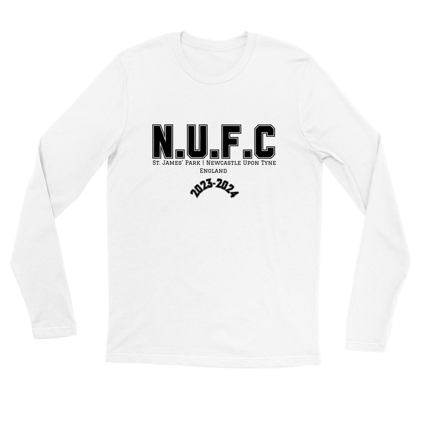 NUFC Premium Unisex Longsleeve T-shirt | Bold Design | Geordie Gift | Newcastle Gift | Gift for Him. | Gift for Her