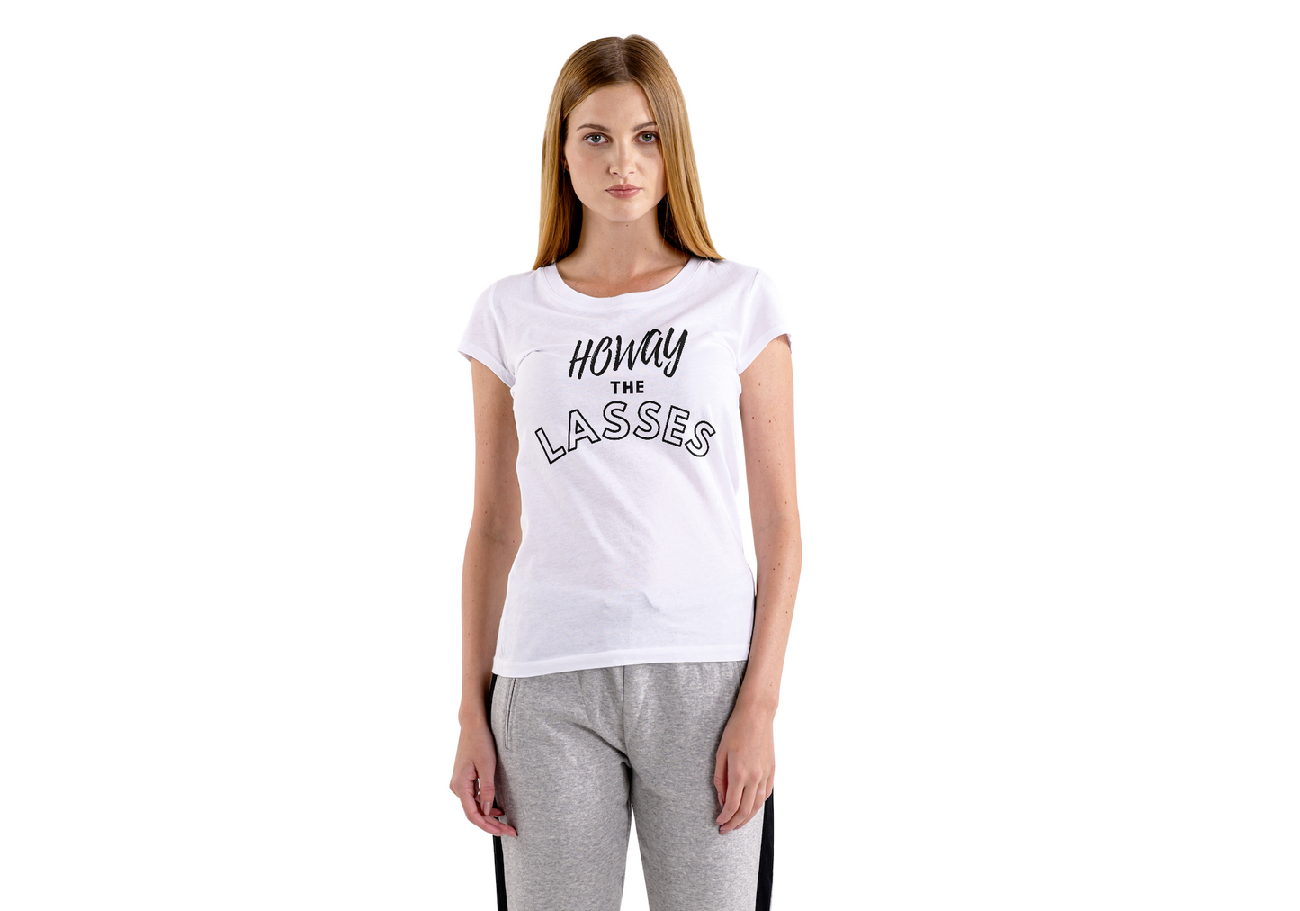 Howay The Lasses T-Shirt | Geordie Girls | Women | Toon | NUWFC | NUFC | Football Fan | Stylish