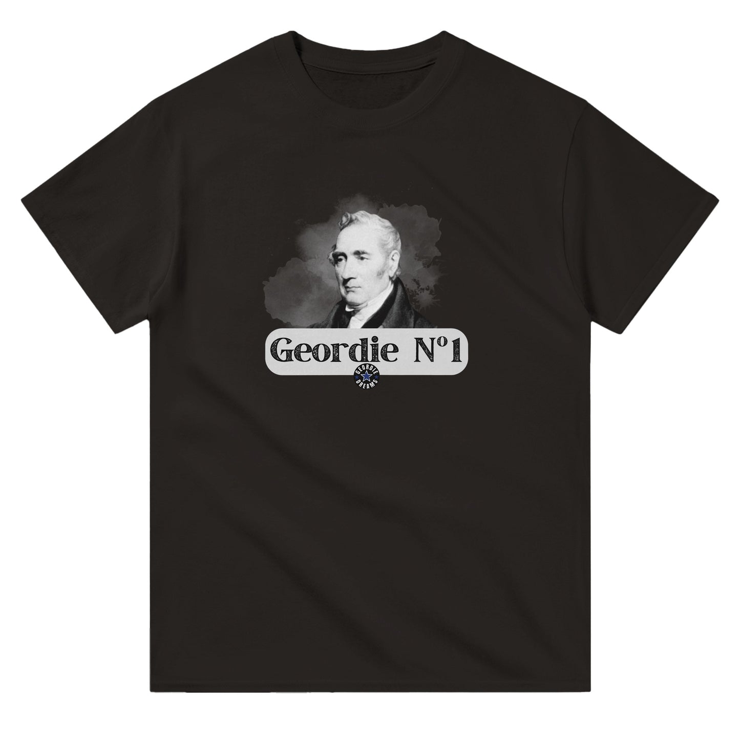 Geordie T Shirt | Newcastle Gift | George Stephenson T Shirt | Railways | History | Geordie Gift