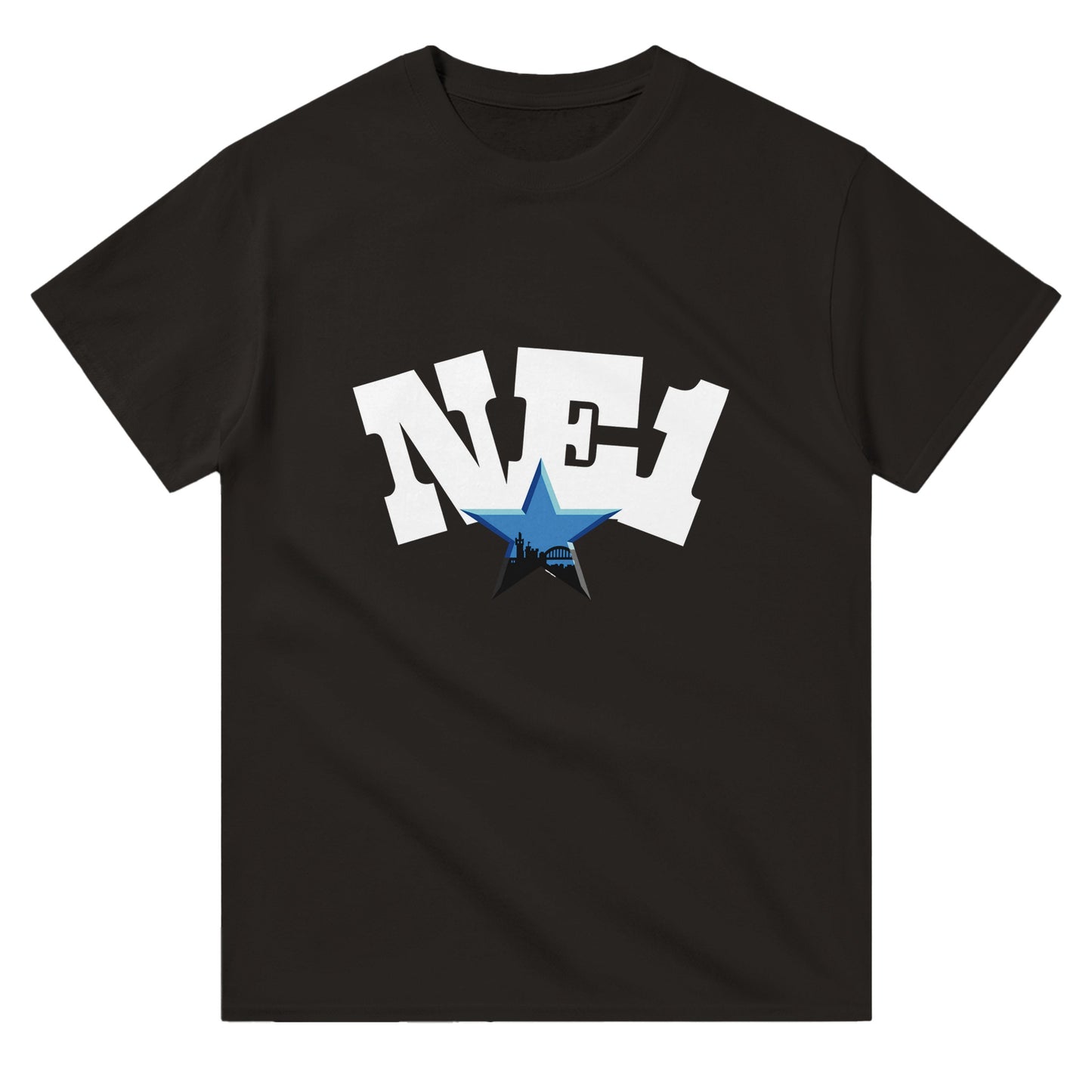 Newcastle T Shirt | NE1 | Blue Star | NUFC | Retro | Christmas Gift | Gift for Men | Gift for Women