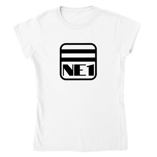 NE1 Womens T Shirt | Classic Womens Crewneck T-shirt | Newcastle upon Tyne | Geordie Gift | Gift for Her | Gift for Him