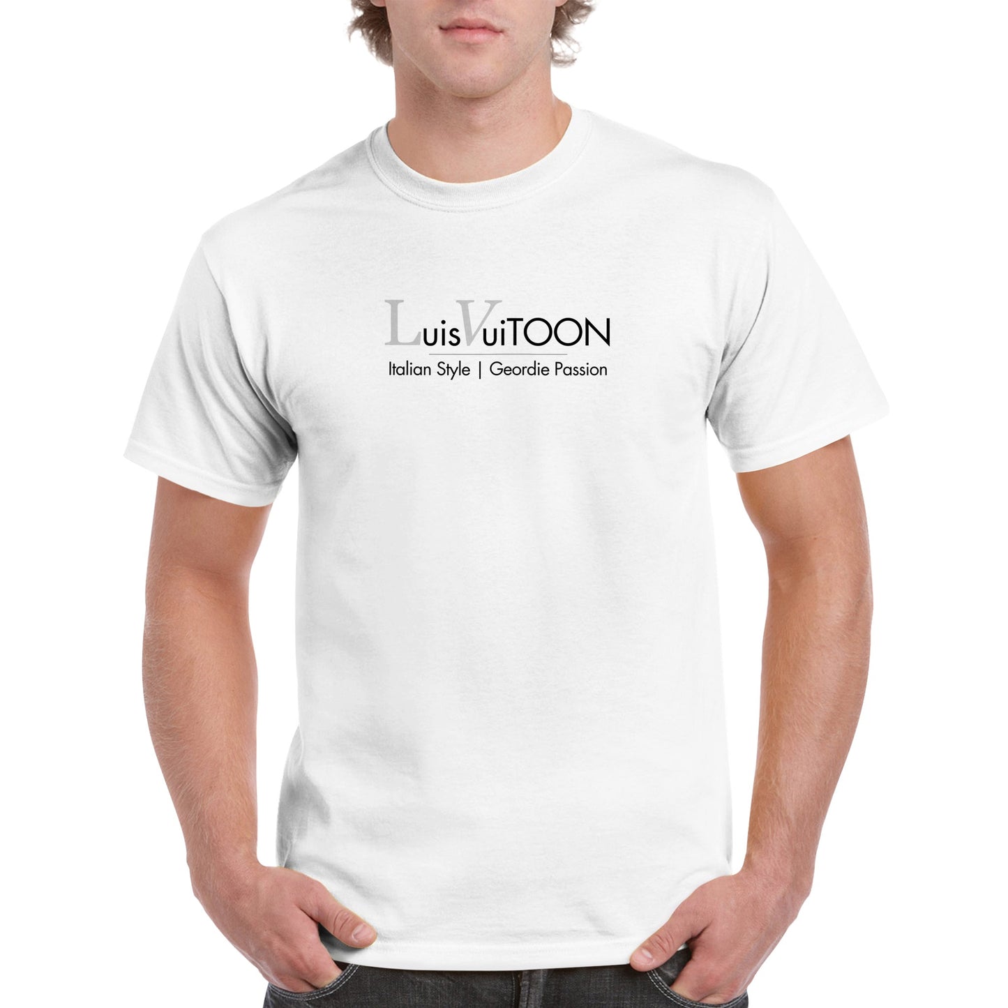 Luis VuiTOON | Geordie Passion | Italian Stlyle | Champions League | Tonali | Toon | Newcastle United | T Shirt