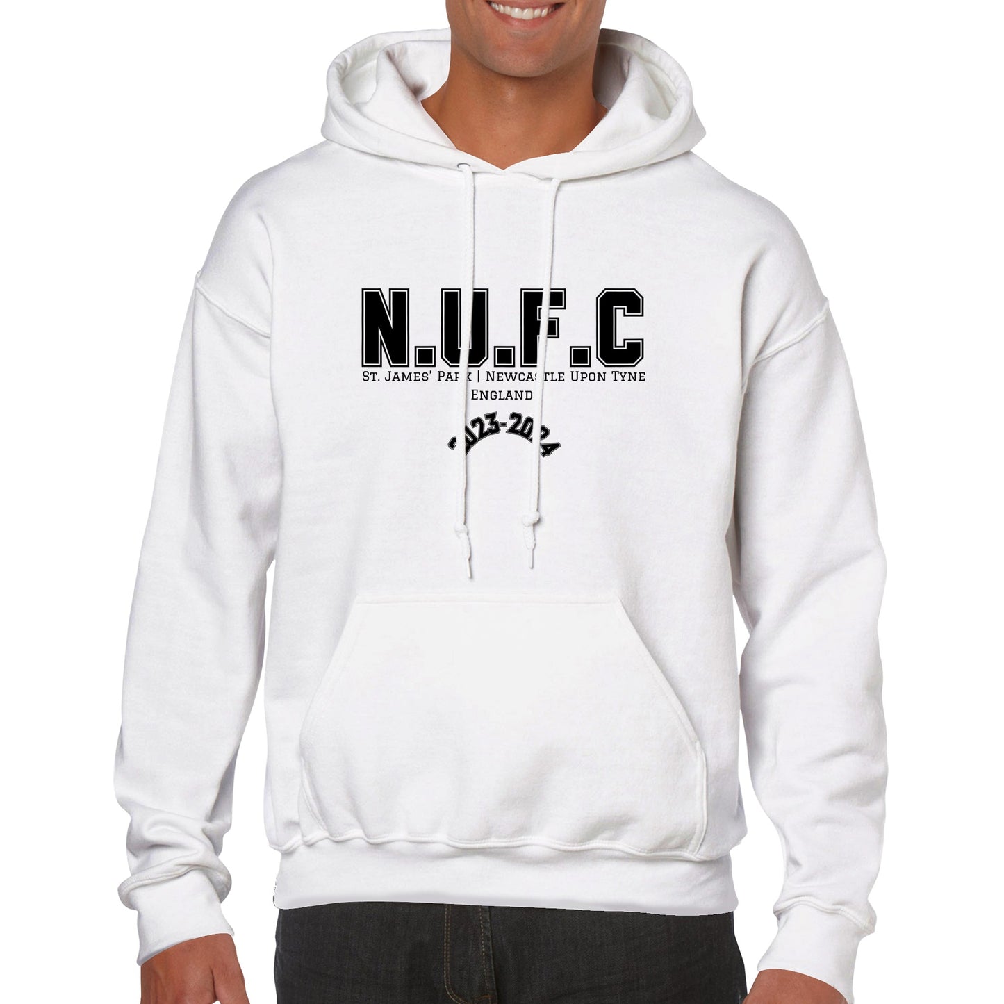 NUFC College Style Hoodie | Premium Unisex Pullover Hoodie | Newcastle United | Football | Geordie Gifts | Geordie Hoodie