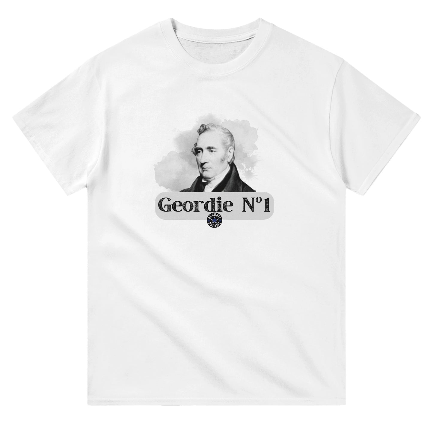 Geordie T Shirt | Newcastle Gift | George Stephenson T Shirt | Railways | History | Geordie Gift