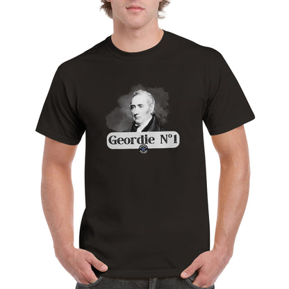 Geordie T Shirt | Newcastle Gift | George Stephenson T Shirt | Railways | History | Geordie Gift