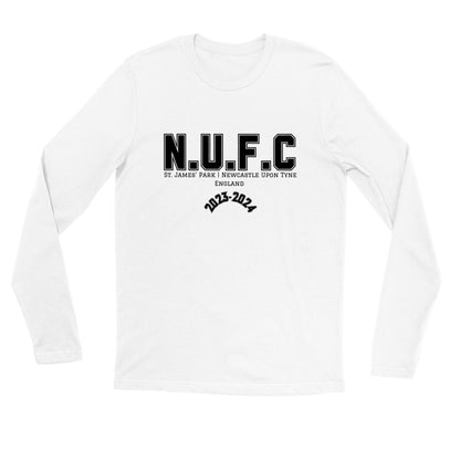 NUFC Premium Unisex Longsleeve T-shirt | Bold Design | Geordie Gift | Newcastle Gift | Gift for Him. | Gift for Her