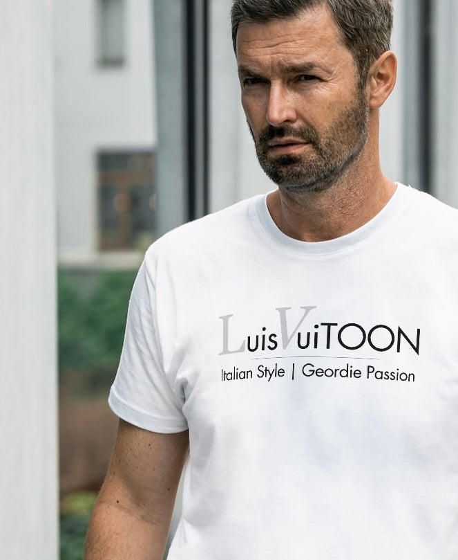 Luis VuiTOON | Geordie Passion | Italian Stlyle | Champions League | Tonali | Toon | Newcastle United | T Shirt