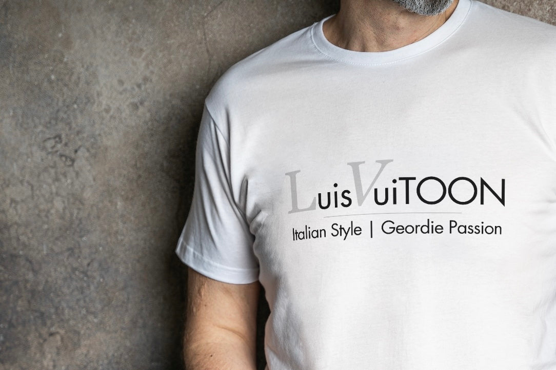 Luis VuiTOON | Geordie Passion | Italian Stlyle | Champions League | Tonali | Toon | Newcastle United | T Shirt