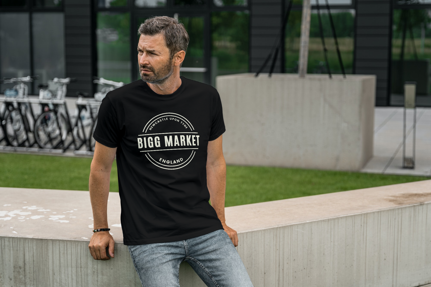 Bigg Market T-Shirt| Unisex Crewneck T-shirt | Newcastle | Geordie T Shirt | Geordie Gift | For Him | For Her