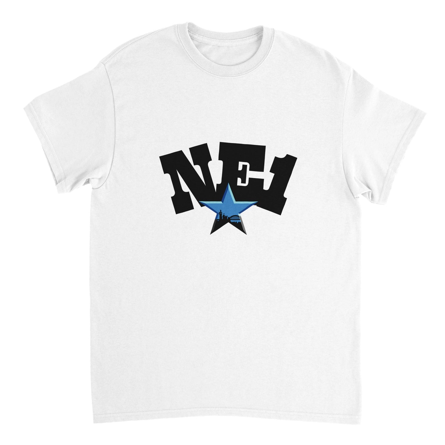 Newcastle T Shirt | NE1 | Blue Star | NUFC | Retro | Christmas Gift | Gift for Men | Gift for Women