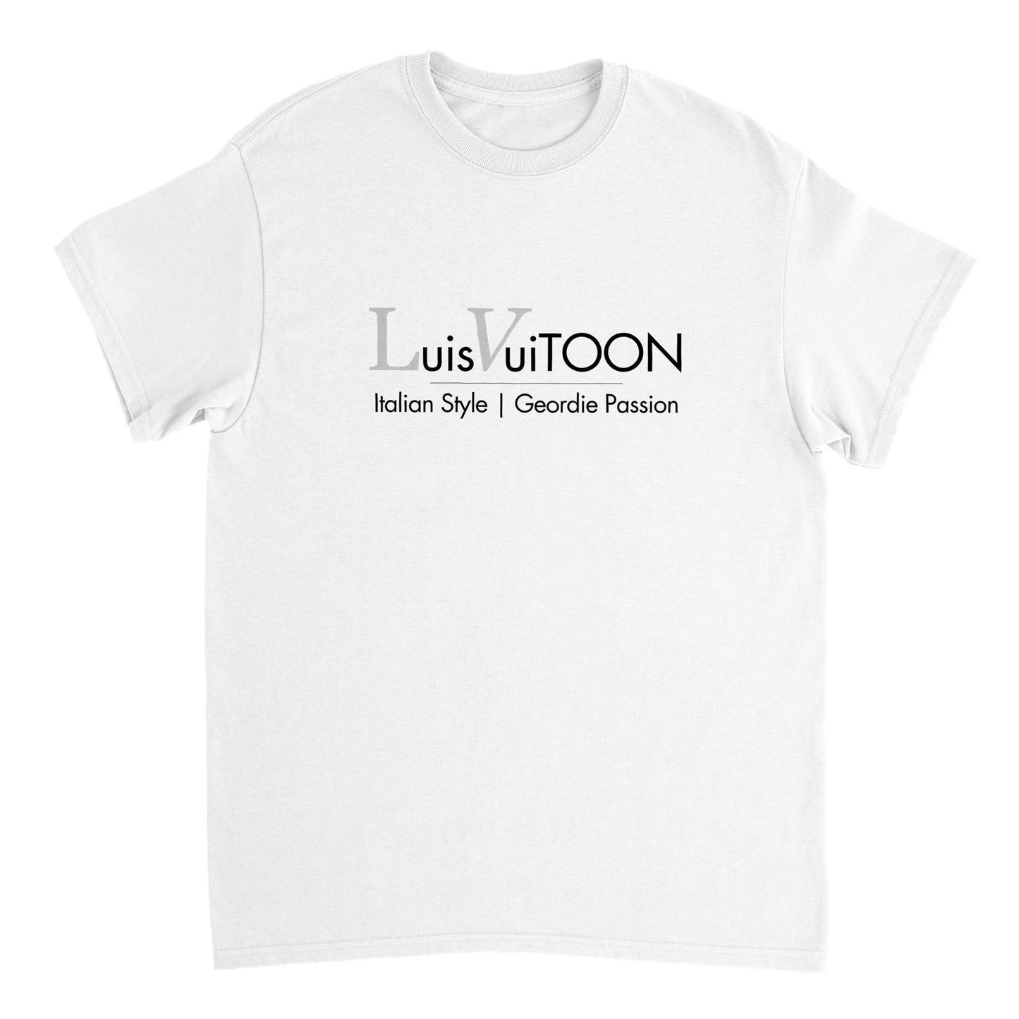 Luis VuiTOON | Geordie Passion | Italian Stlyle | Champions League | Tonali | Toon | Newcastle United | T Shirt