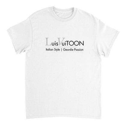 Luis VuiTOON | Geordie Passion | Italian Stlyle | Champions League | Tonali | Toon | Newcastle United | T Shirt