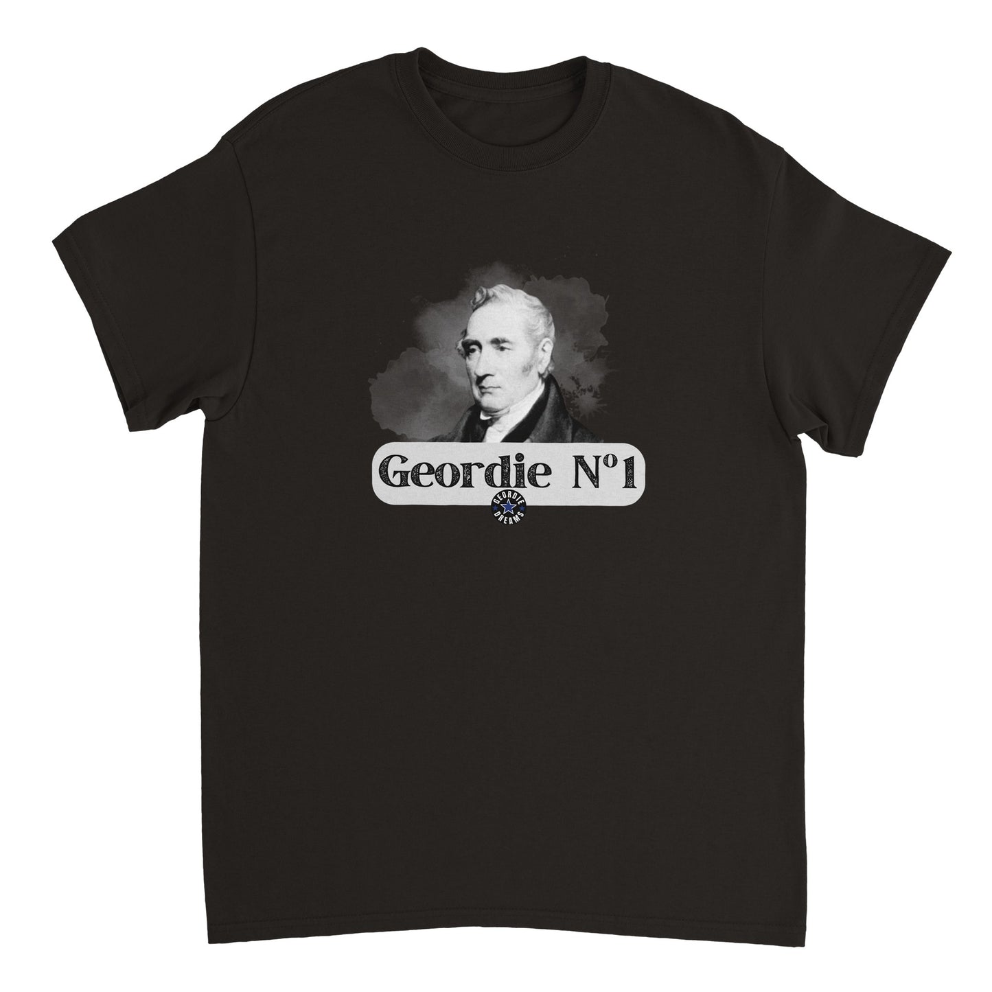 Geordie T Shirt | Newcastle Gift | George Stephenson T Shirt | Railways | History | Geordie Gift