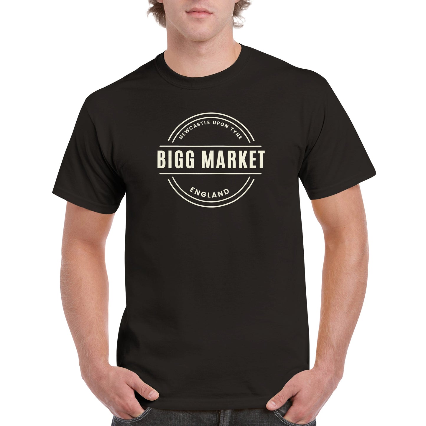 Bigg Market T-Shirt| Unisex Crewneck T-shirt | Newcastle | Geordie T Shirt | Geordie Gift | For Him | For Her