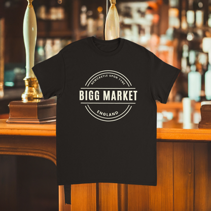Bigg Market T-Shirt| Unisex Crewneck T-shirt | Newcastle | Geordie T Shirt | Geordie Gift | For Him | For Her